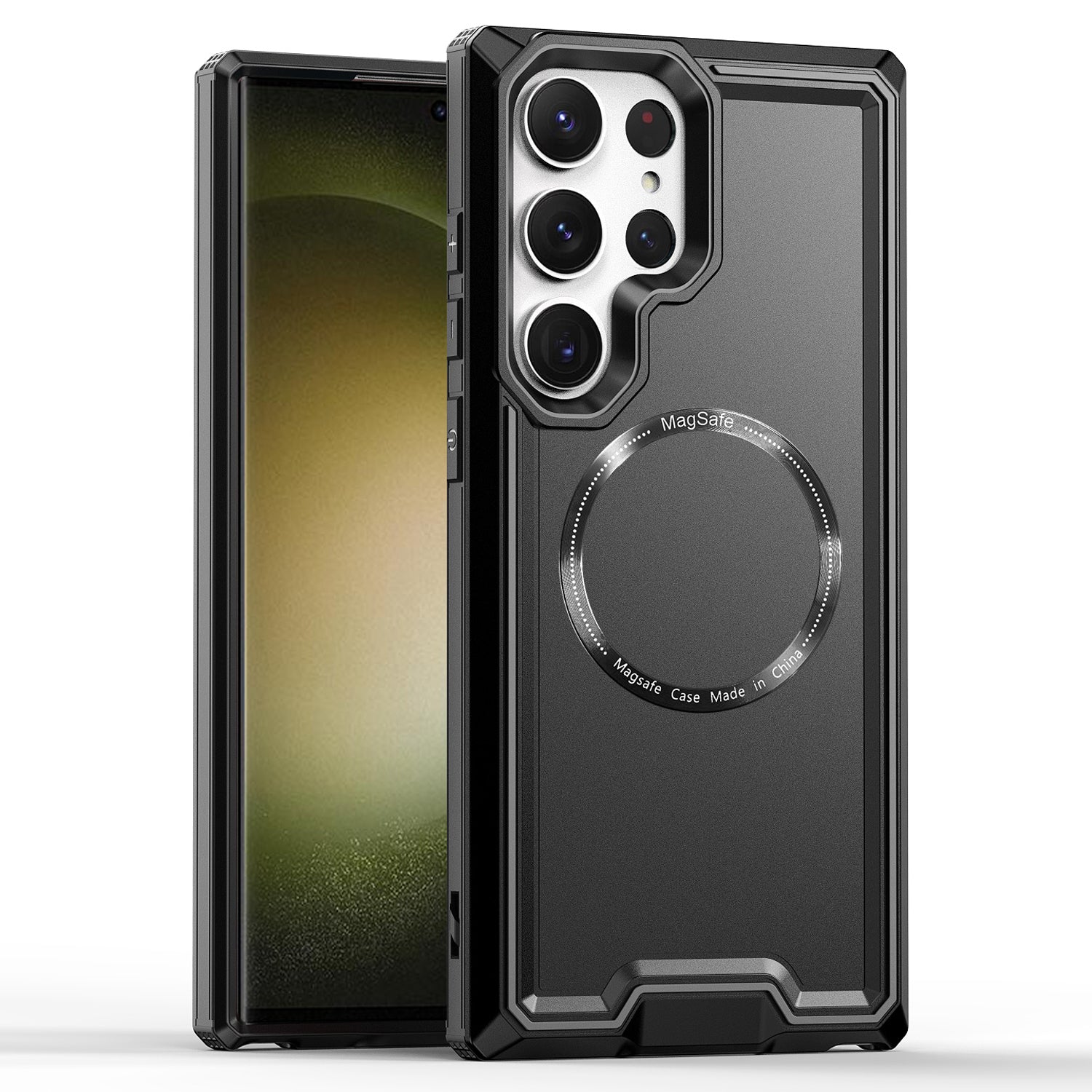 For Samsung Galaxy S23 Ultra Magnetic Anti-scratch Phone Case PC TPU Shockproof Cell Phone Cover For Samsung Galaxy S23 Ultra Magnetic Anti-scratch Phone Case PC TPU Shockproof Cell Phone Cover